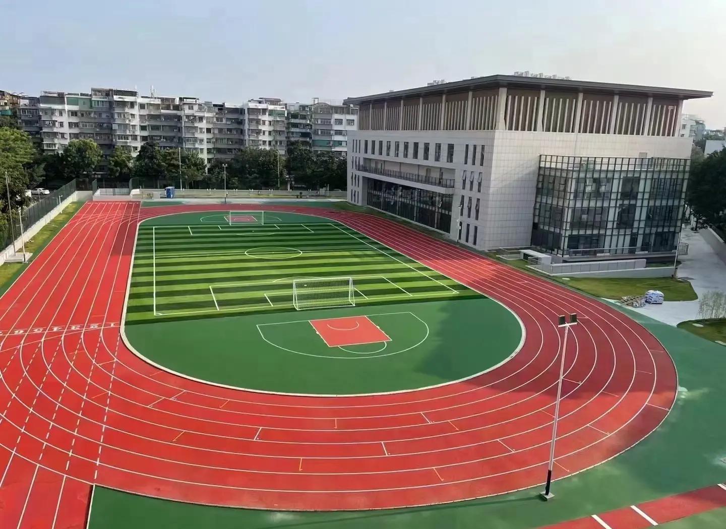 临夏回族自治州学校塑胶跑道塑胶篮球场 - 方案